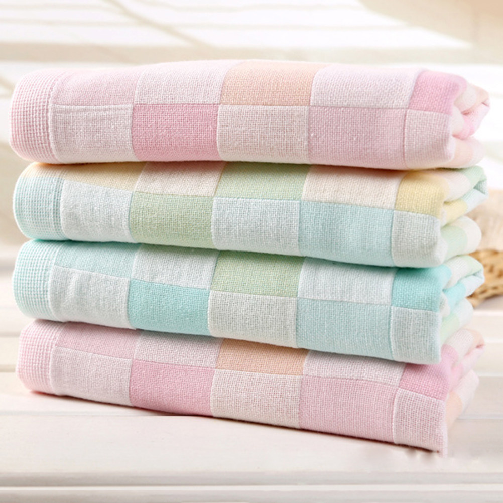 Home Textiles In Pakistan - 3Pcs Pure Cotton Gauze Towels Double-Layer