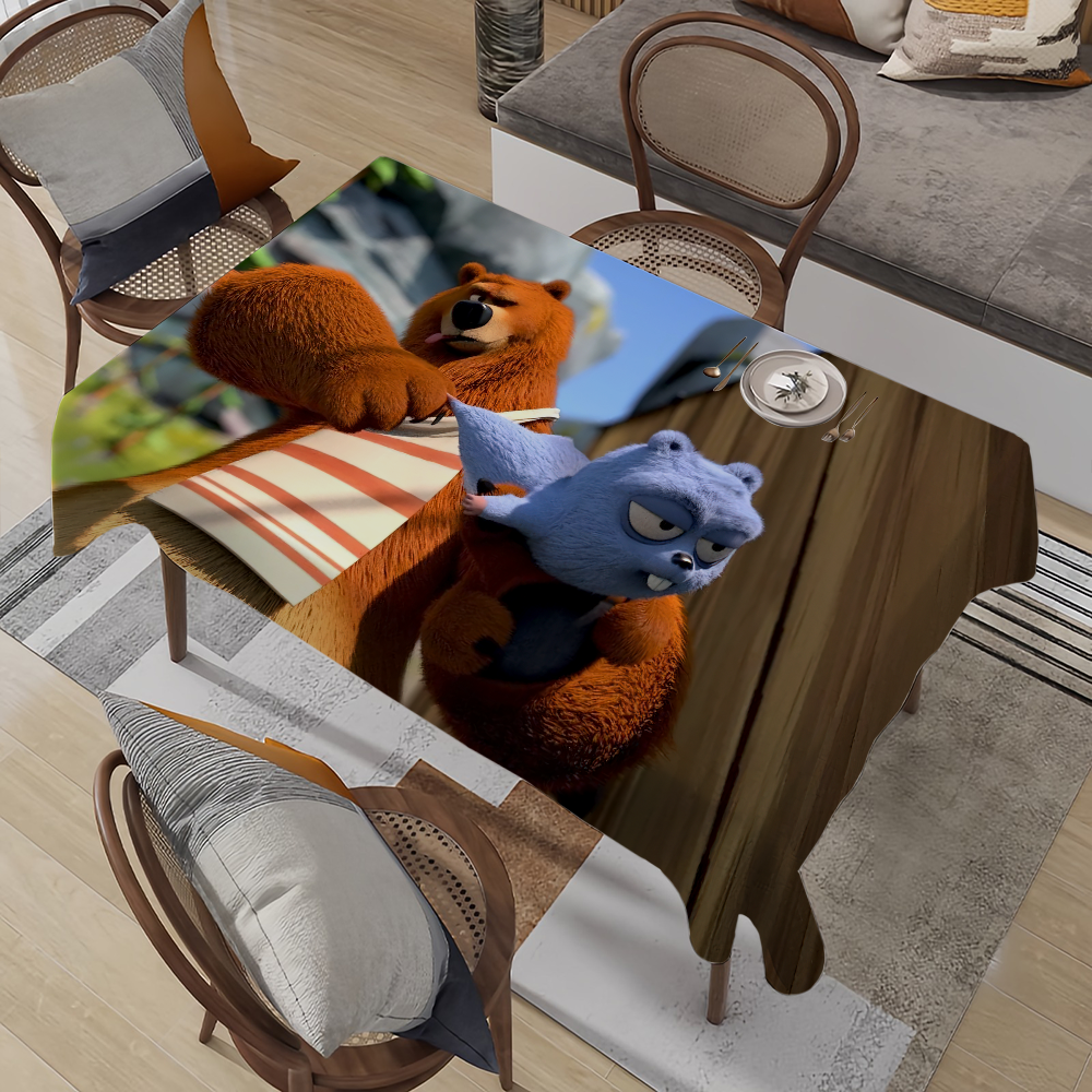 Home Textiles Là Gì - G-Grizzy L-Lemmings Cute Table Cloth Stain