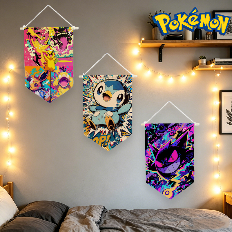 Textiles For Home - Pokemons Hanging Cloth Anime Print Wall