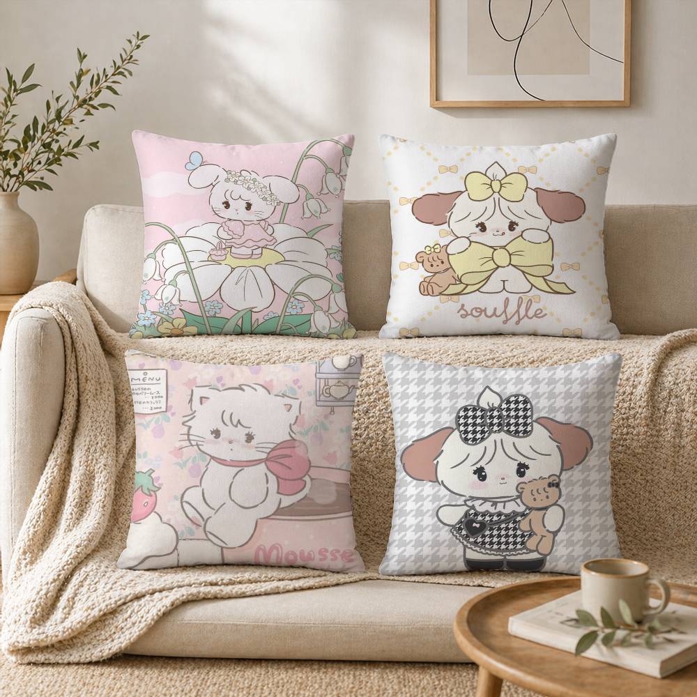 Textiles For Home - Cute M-Mikko I-Illustrations Pillow Case for