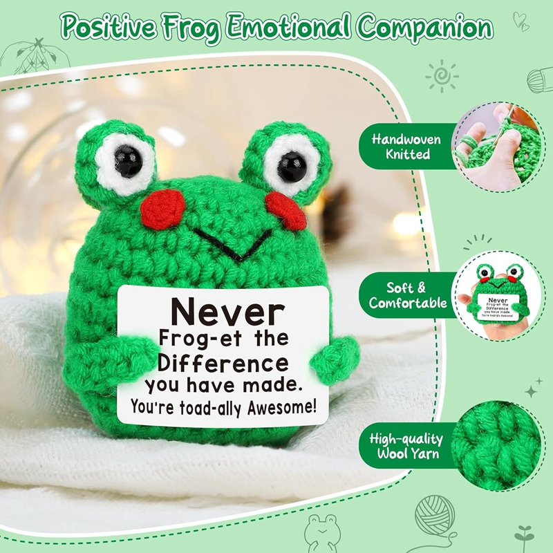Funny Crochet Frog Figurines E - Home Textiles Today ulasan dan harga
