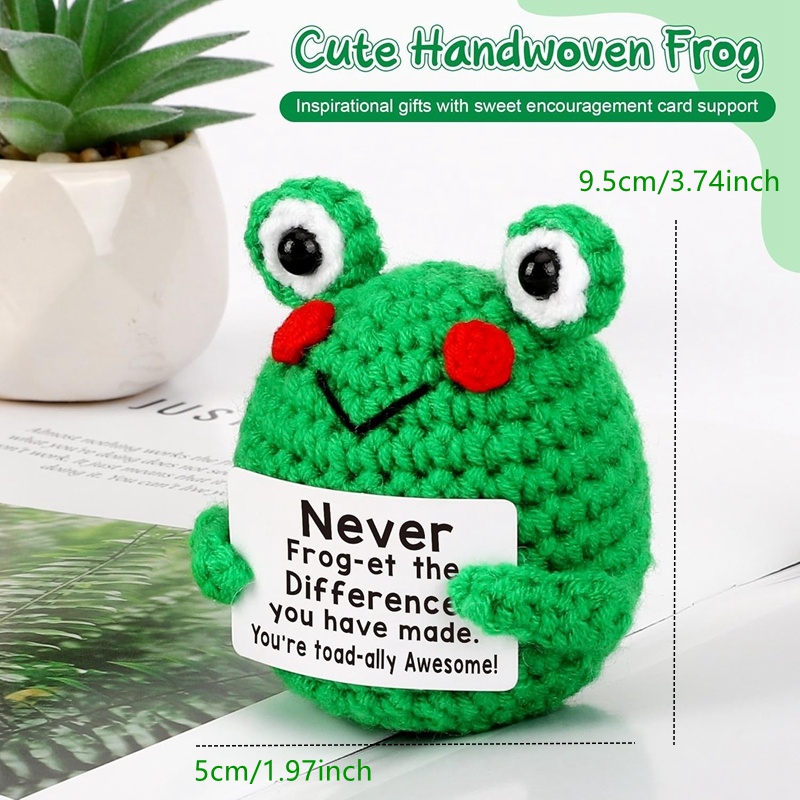 Funny Crochet Frog Figurines E - Home Textiles Today ulasan dan harga
