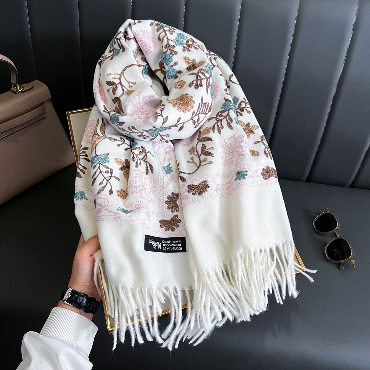 New Winter Warm Cashmere Scarf - Home Textiles Blanket ulasan dan harga