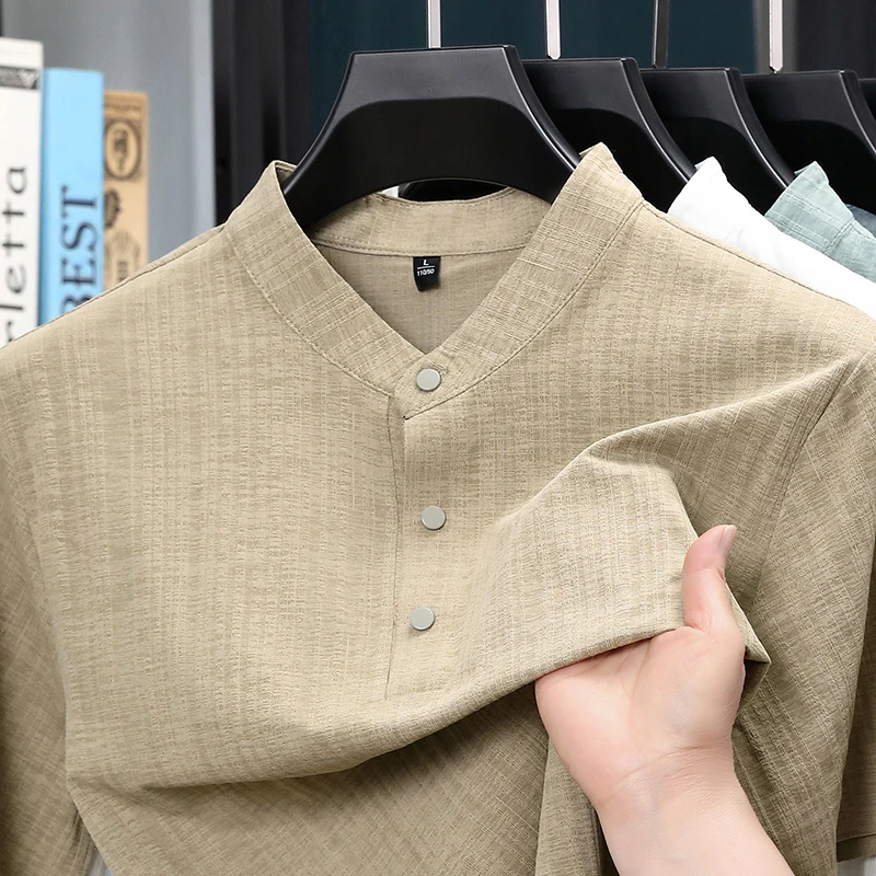 Summer Stand Collar Half Butto - Home Textiles & Decorations ulasan dan harga