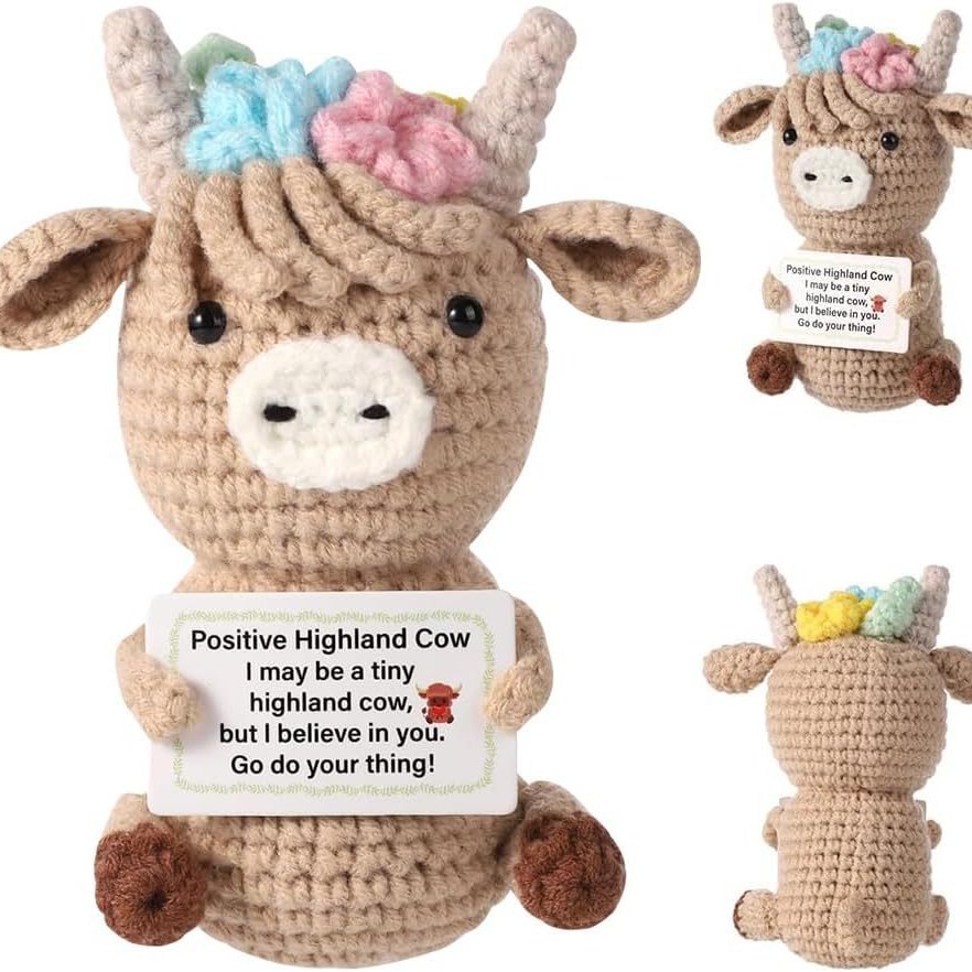 Crochet Emotional Cow Doll Dec - Home Textiles Today ulasan dan harga