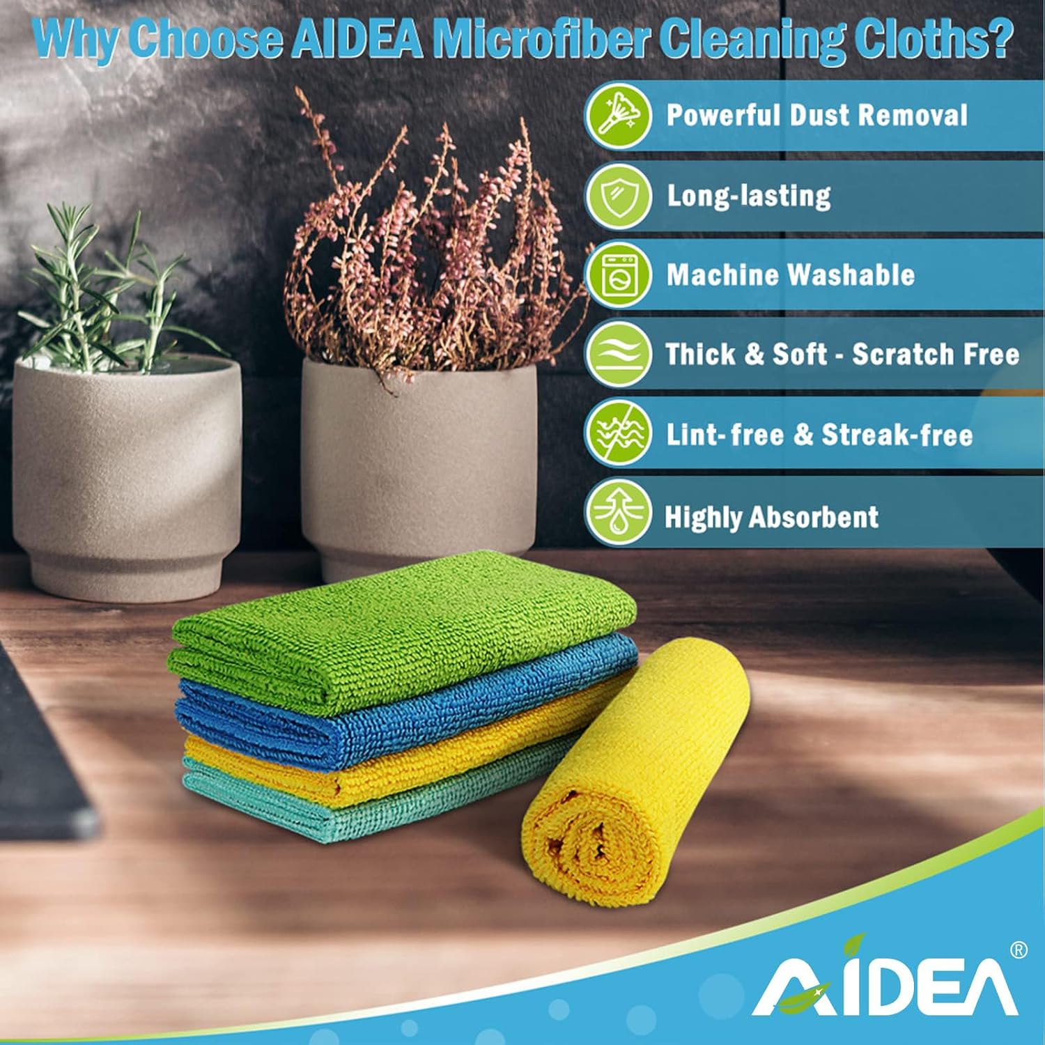 Microfiber Cleaning Cloth 10PK - Home Textiles Face Towel ulasan dan harga