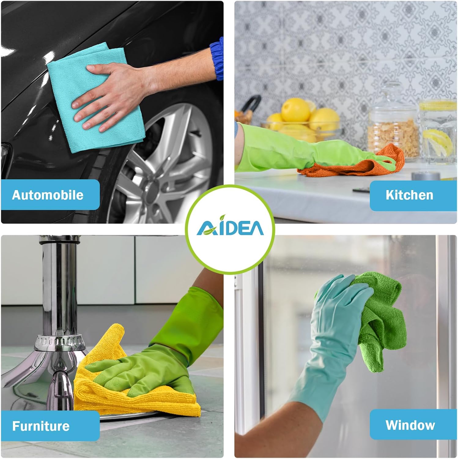 Microfiber Cleaning Cloth 10PK - Home Textiles Face Towel ulasan dan harga