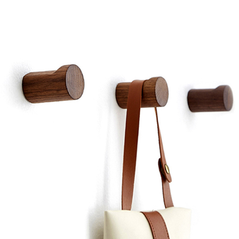 Beech Wood Black Walnut Hook M - Home Textiles Towel ulasan dan harga