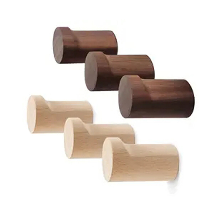 Beech Wood Black Walnut Hook M - Home Textiles Towel ulasan dan harga