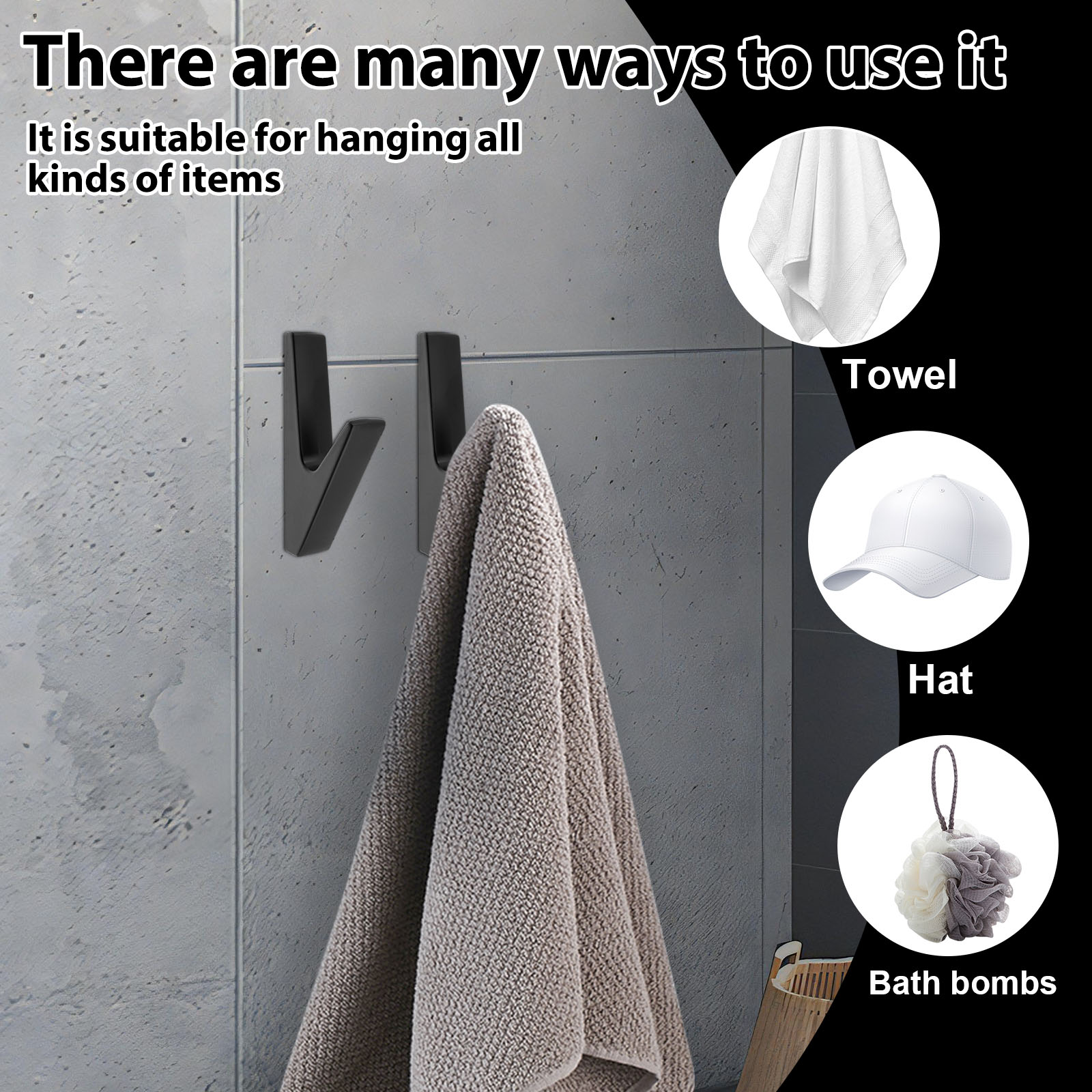 8/16Pcs Towel Hooks Metal Matt - Home Textiles Towel ulasan dan harga