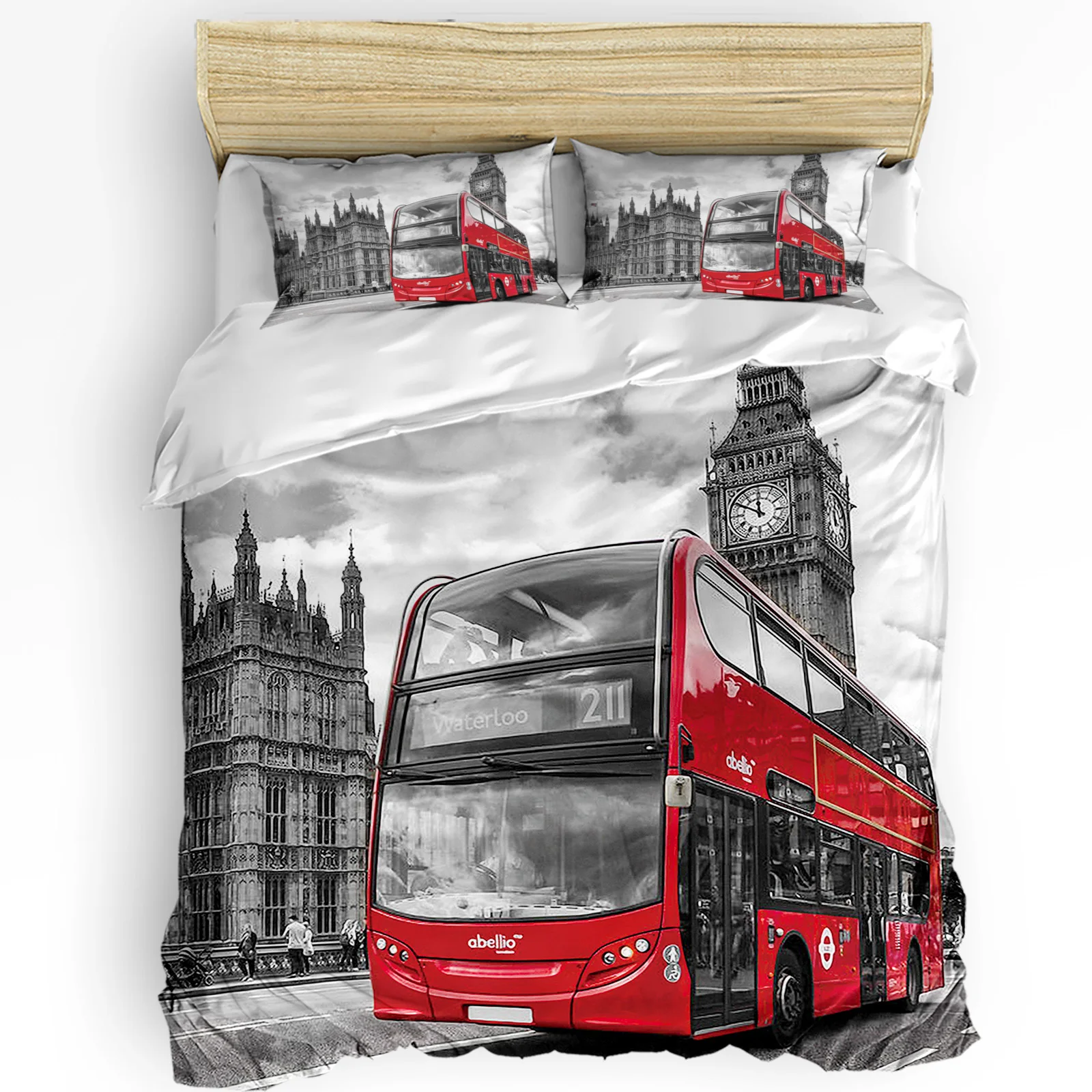 London Street Red Bus Big Ben  - Home Textiles London ulasan dan harga