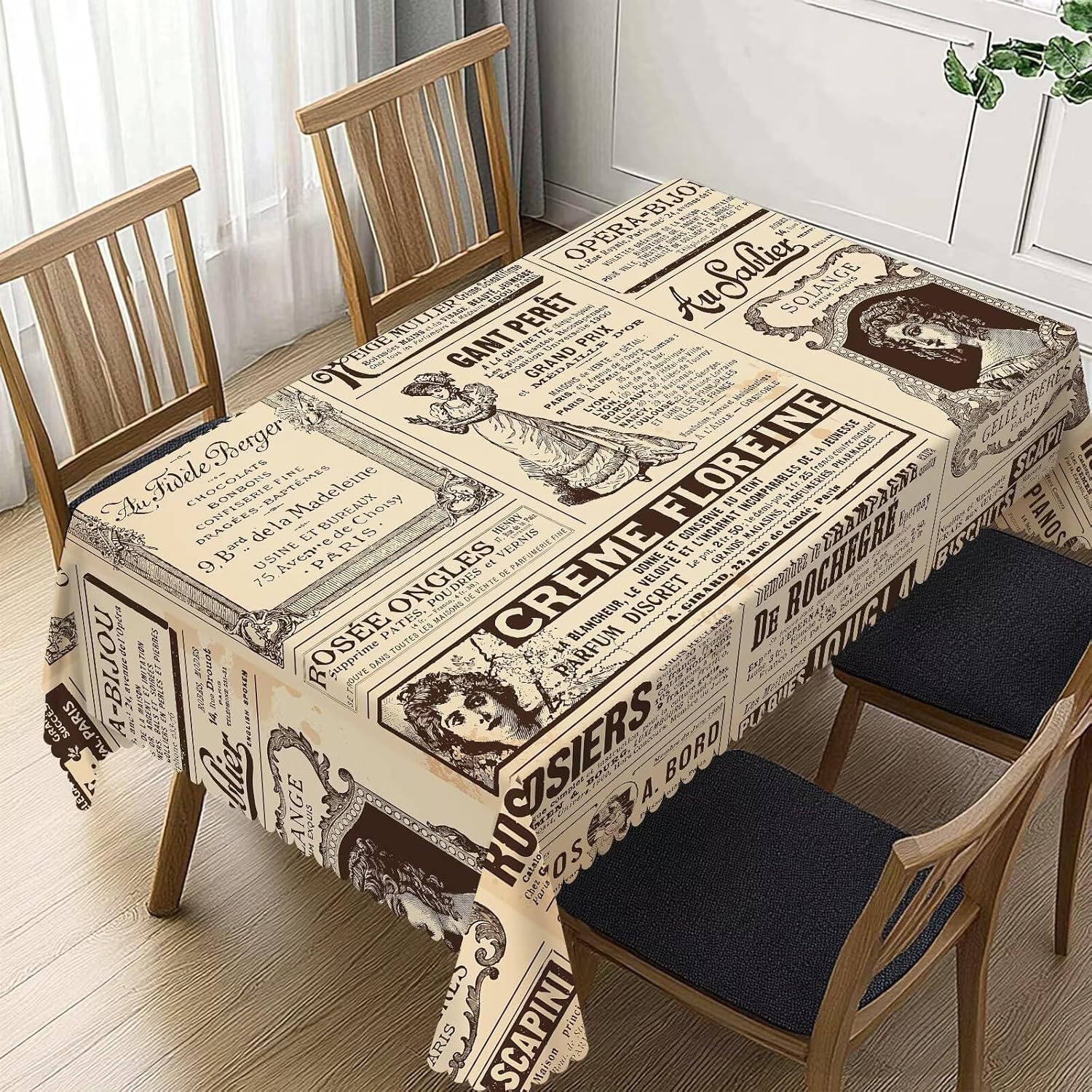 Vintage Paris France Newspaper - Home Textiles Paris ulasan dan harga