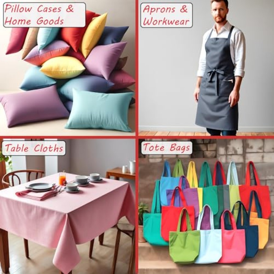 Poly Cotton Fabric for Sewing  - Textiles For Home ulasan dan harga