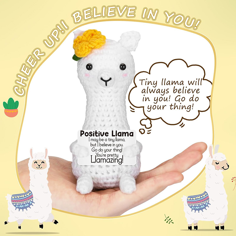 Funny Handmade Crochet Llama P - Home Textiles Today ulasan dan harga
