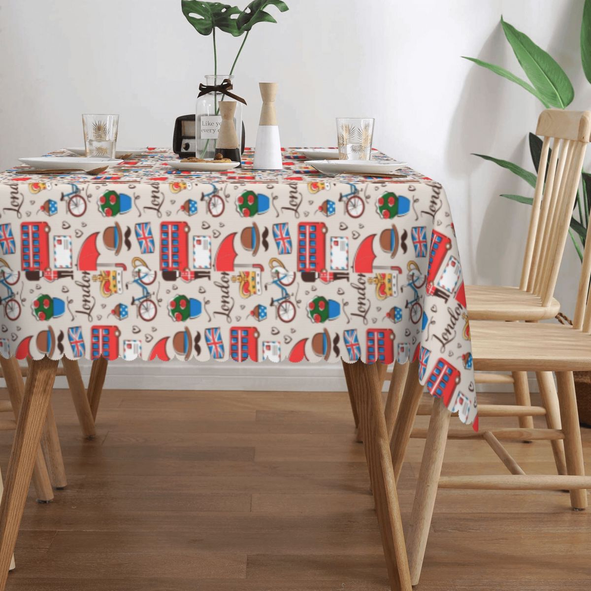 London Pattern Rectangular Tab - Home Textiles London ulasan dan harga