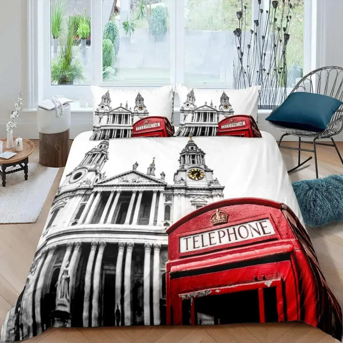 London Telephone Booth The Big - Home Textiles London ulasan dan harga