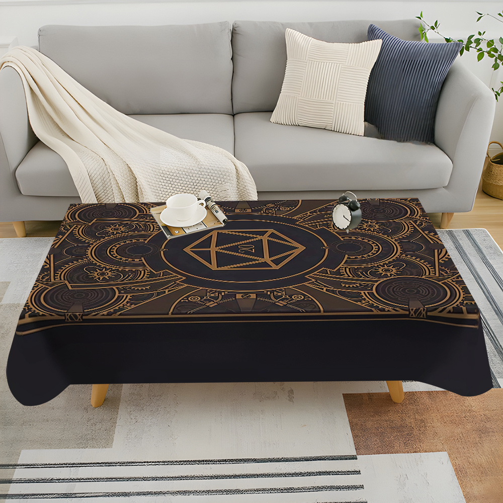 Steampunk Black Golden Gear Pa - Home Textiles & Decorations ulasan dan harga