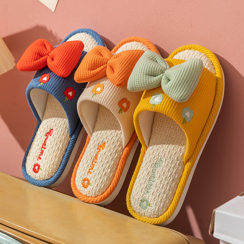 Comfort Linen Slippers for Cou - Textiles For Home ulasan dan harga