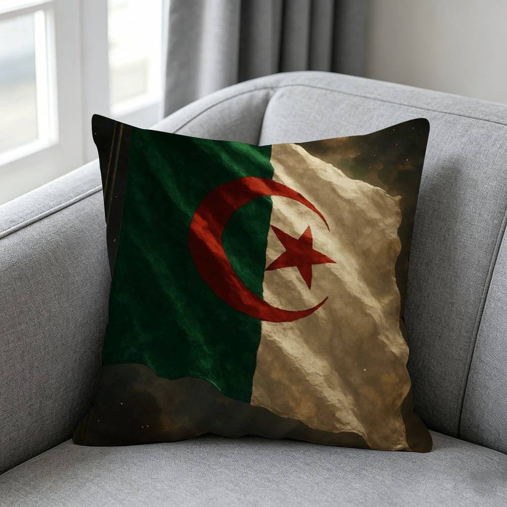 Algeria Flag-g Pillow cover gi - Home Textiles Definition ulasan dan harga