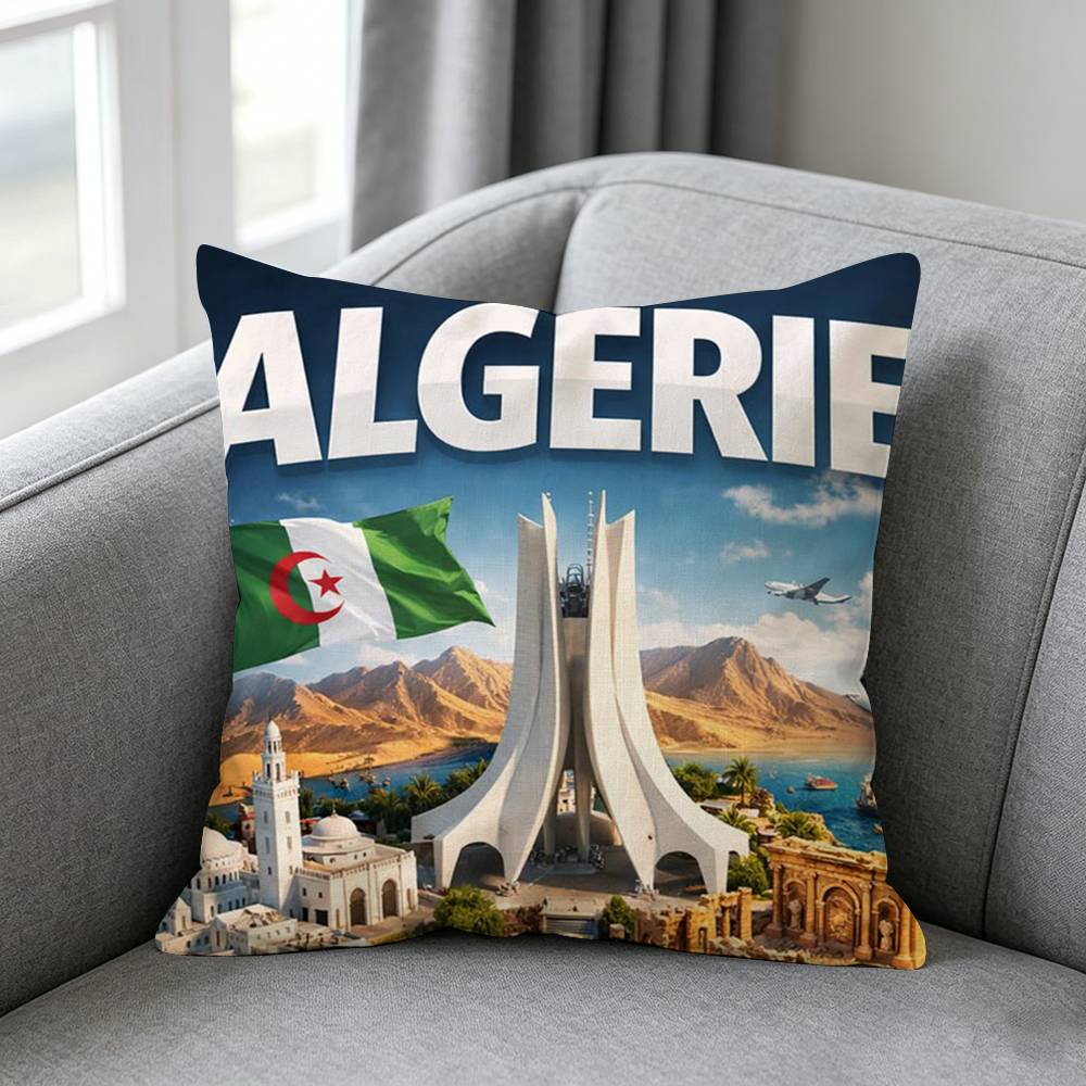 Algeria Flag-g Pillow cover gi - Home Textiles Definition ulasan dan harga