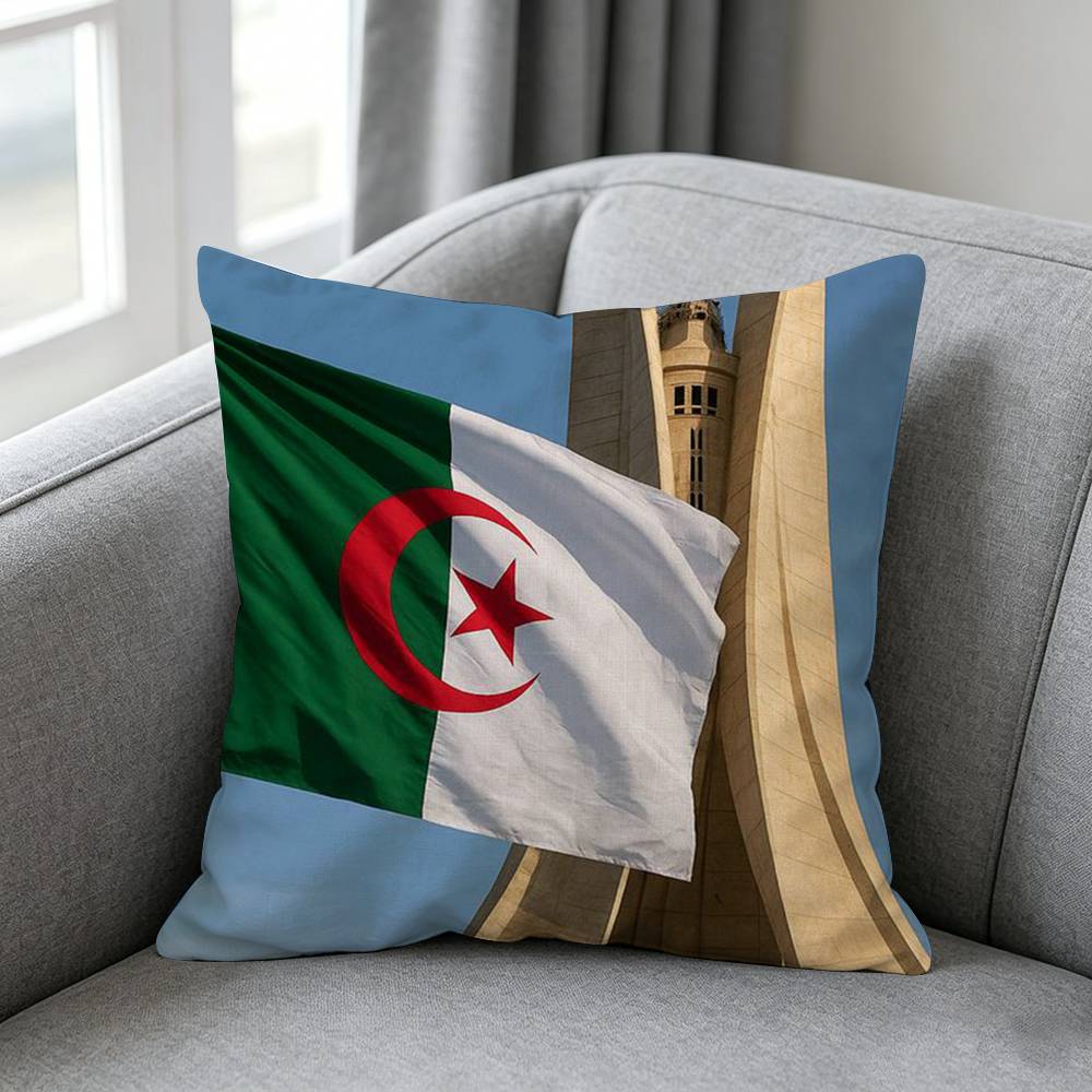 Algeria Flag-g Pillow cover gi - Home Textiles Definition ulasan dan harga