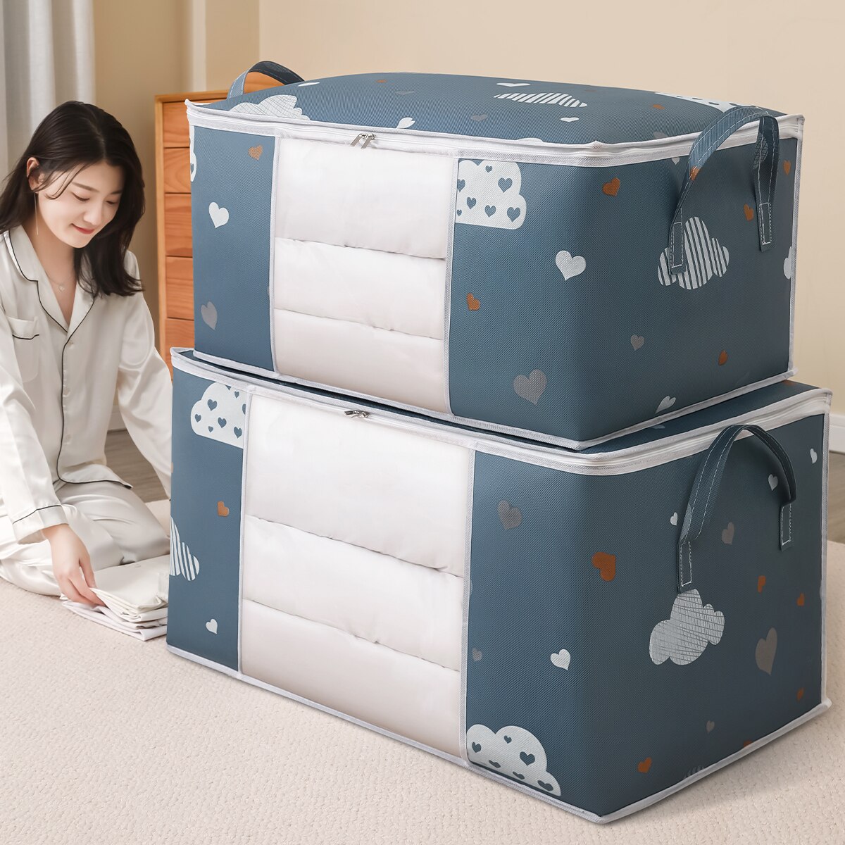 Large Capacity Clothes Storage - Home Textiles Blanket ulasan dan harga