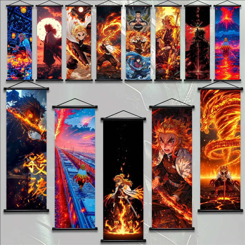 Demon Slayer Kyojuro Rengoku H - Textiles For Home ulasan dan harga