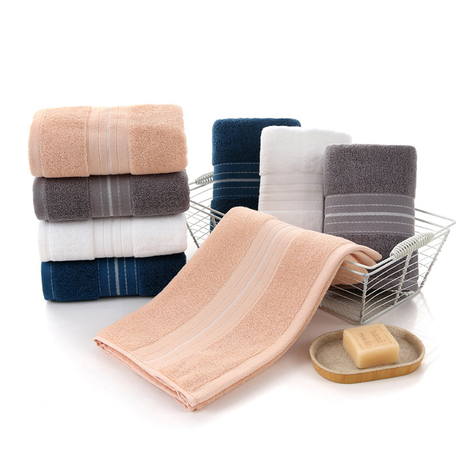 1Pcs Pure Cotton Face Towel Th - Home Textiles In Pakistan ulasan dan harga