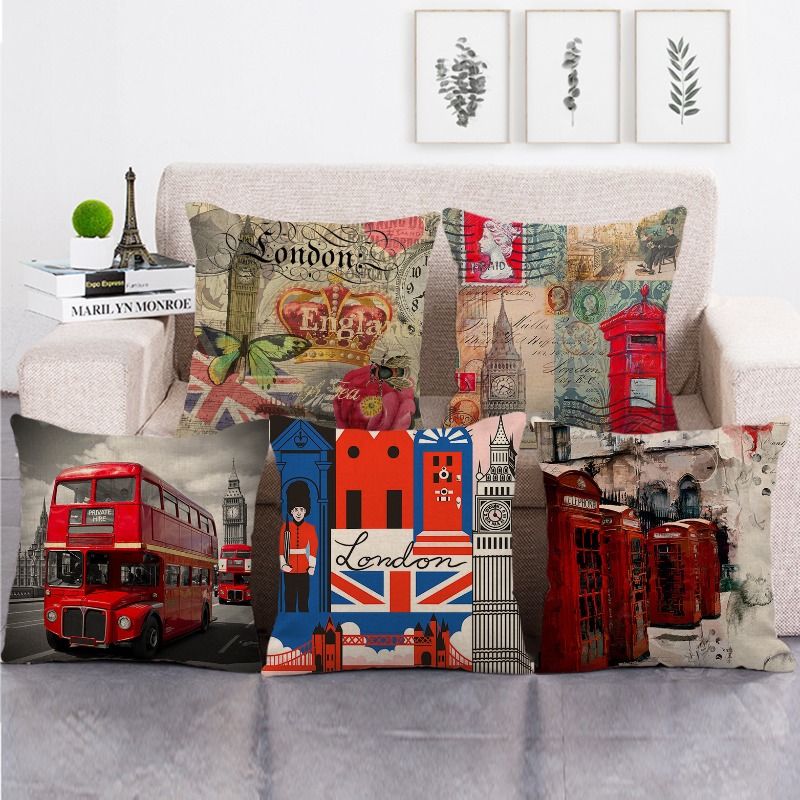 painted cityscapes of London,  - Home Textiles London ulasan dan harga