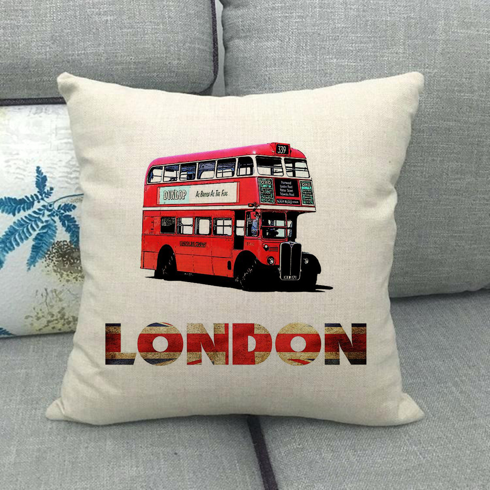 painted cityscapes of London,  - Home Textiles London ulasan dan harga
