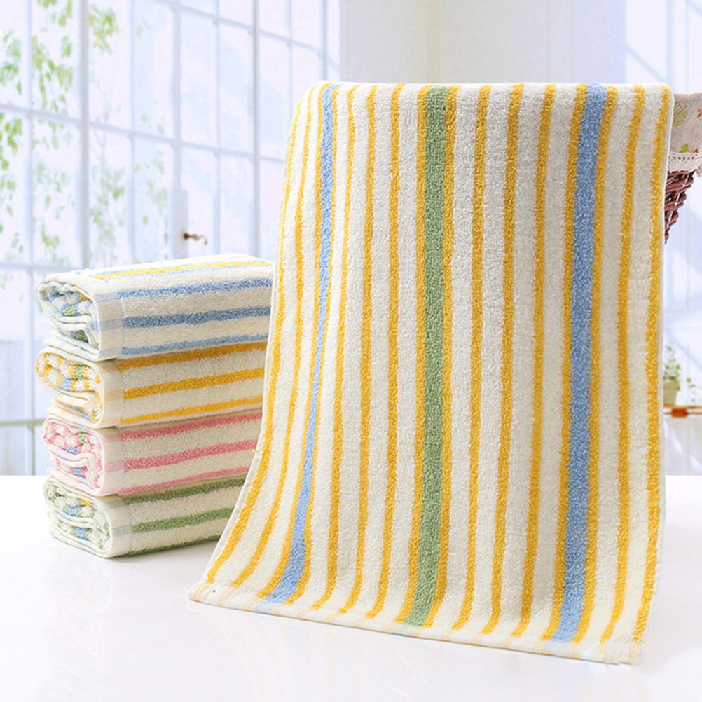 4Pcs Elegant Striped Bath Towe - Home Textiles In Pakistan ulasan dan harga