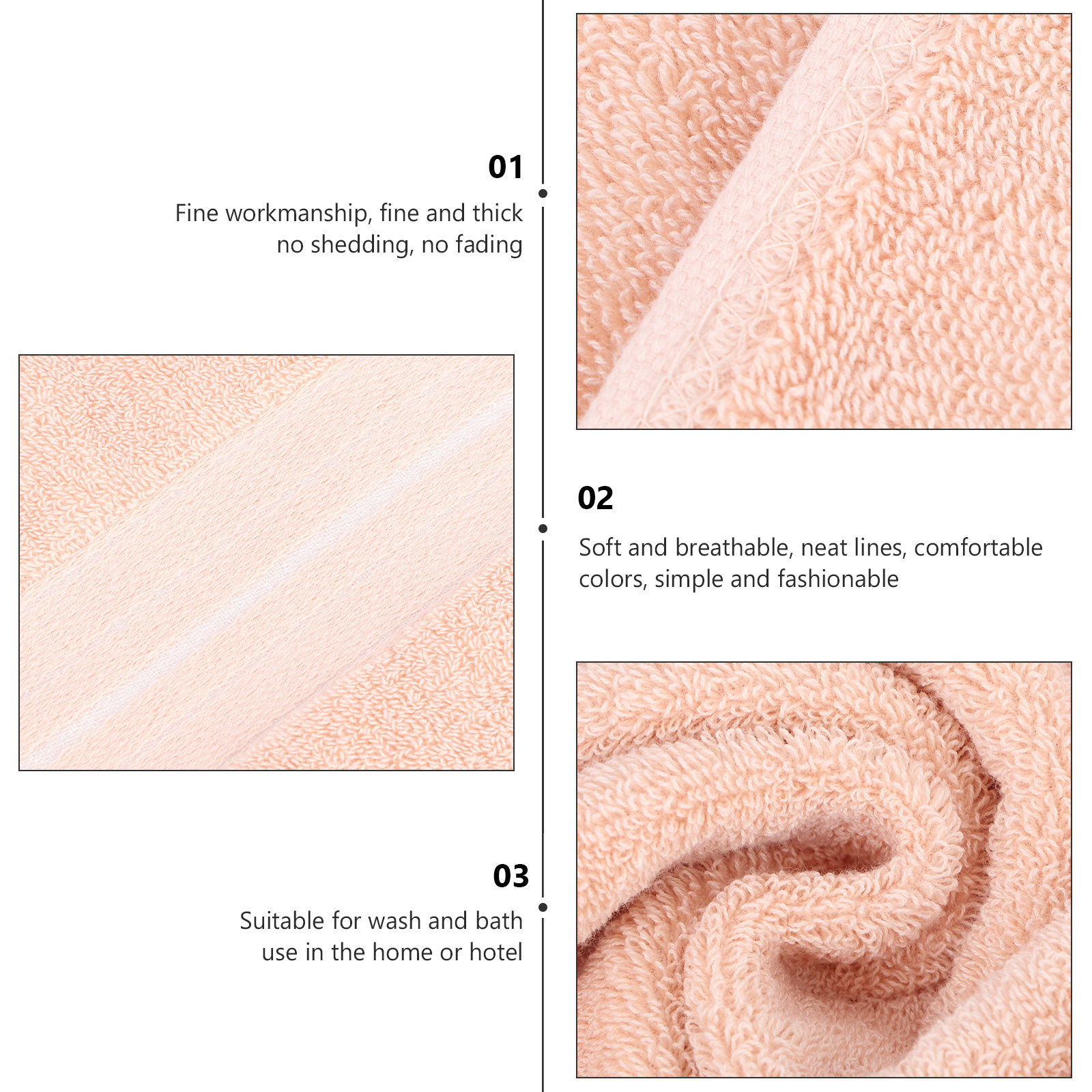 1Pcs Cotton Face Towel Premium - Home Textiles Face Towel ulasan dan harga