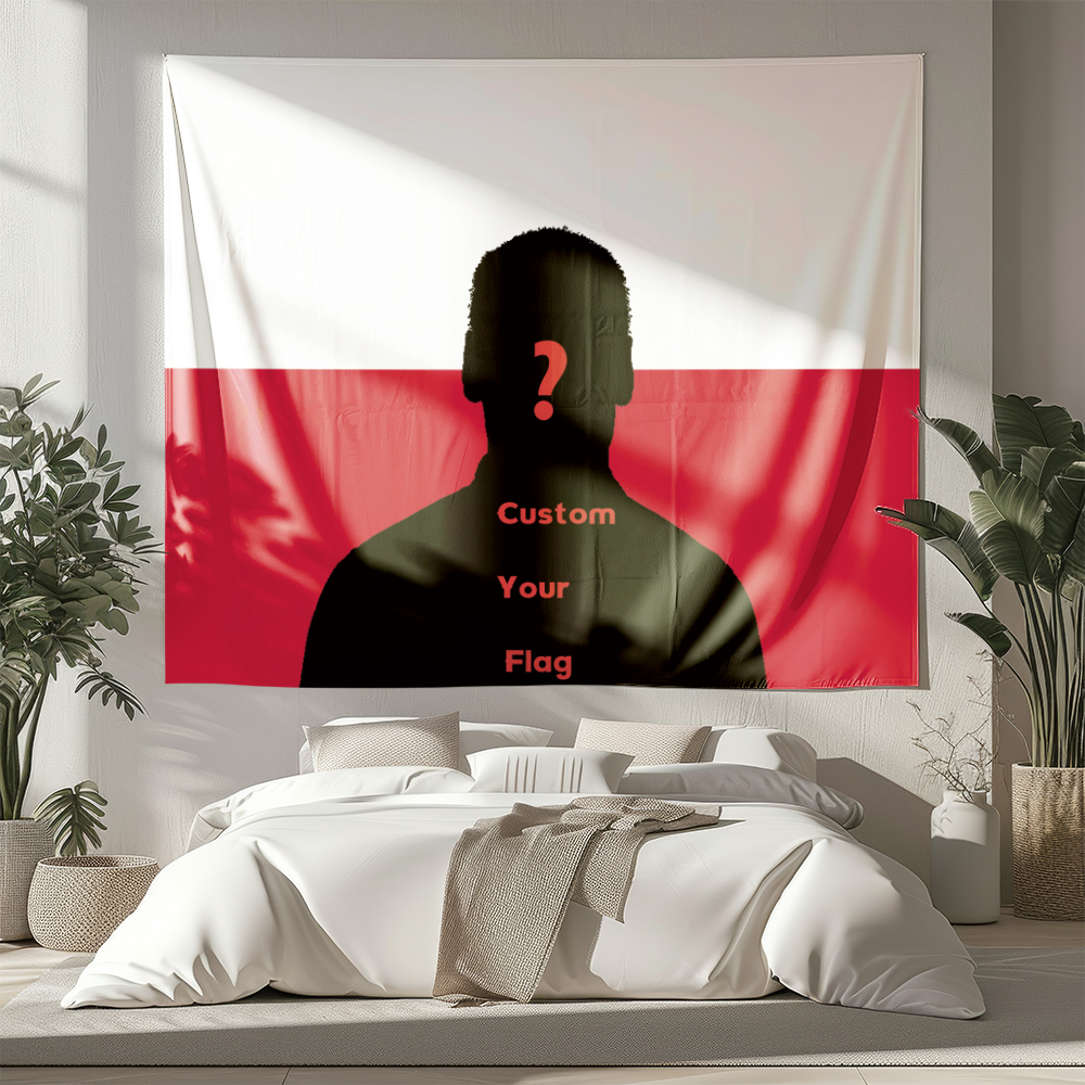 1Pc Custom Photo Polyster Flag - Home Textiles & Decorations ulasan dan harga