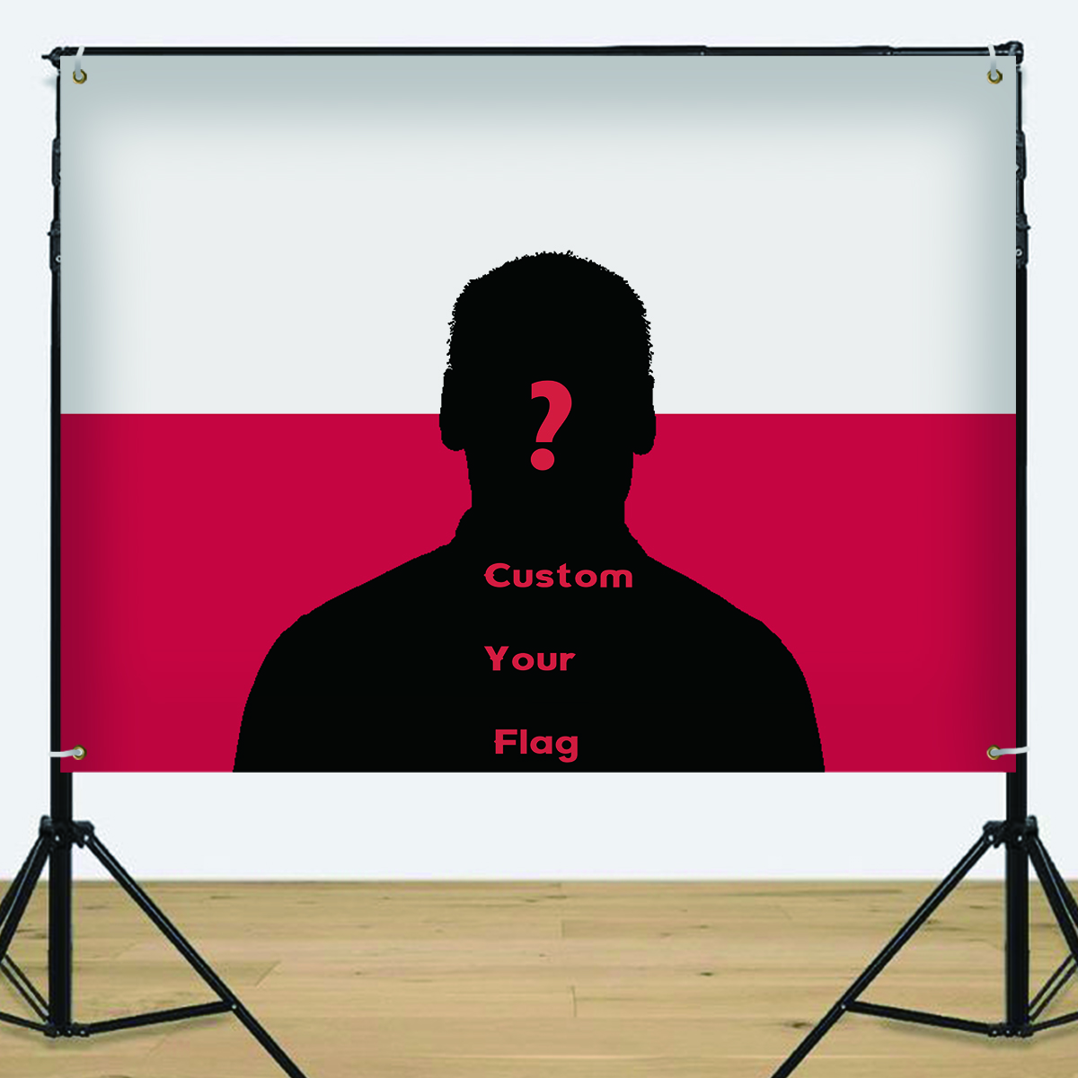 1Pc Custom Photo Polyster Flag - Home Textiles & Decorations ulasan dan harga