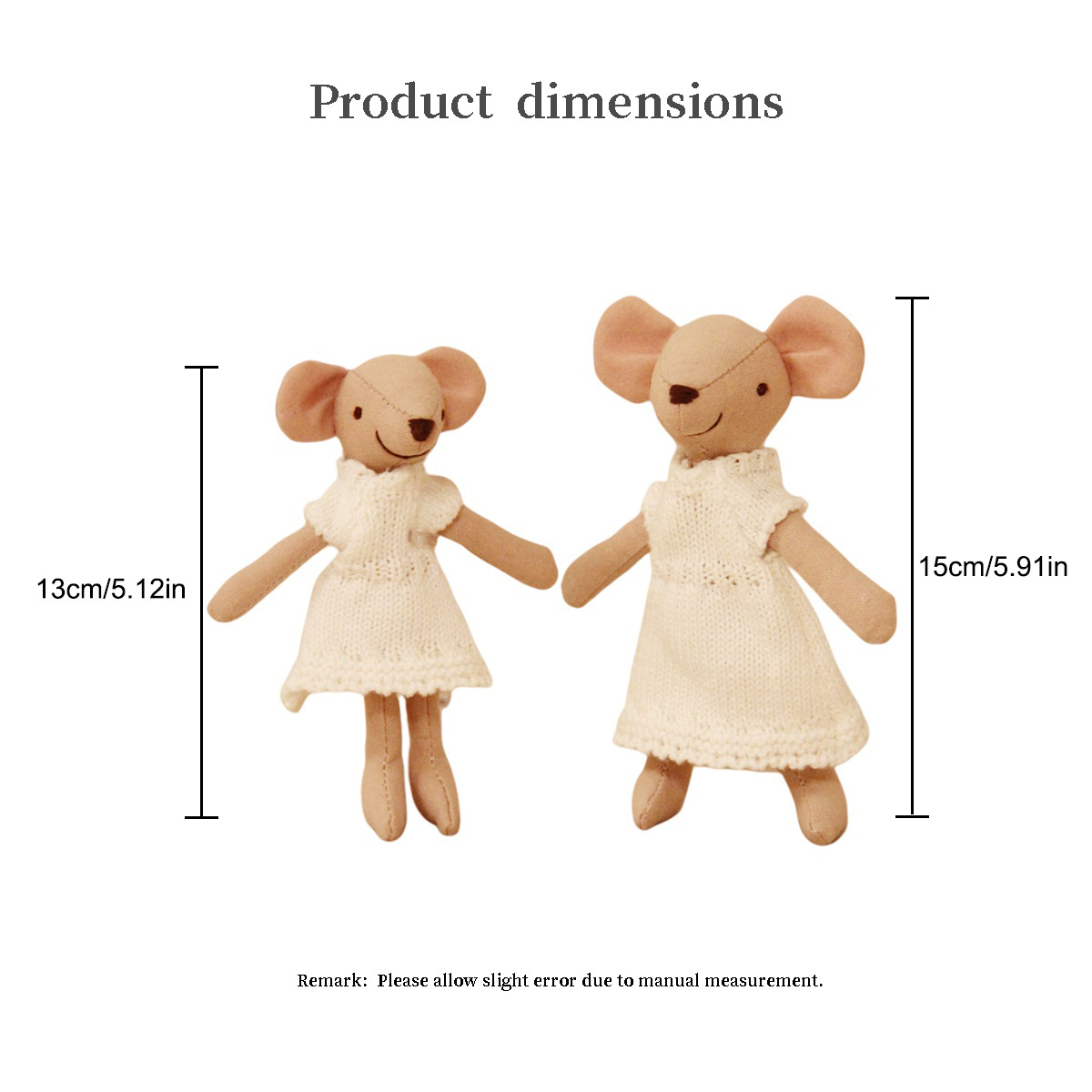 H13/15Cm Fabric Little Mouse w - Home Textiles Today ulasan dan harga