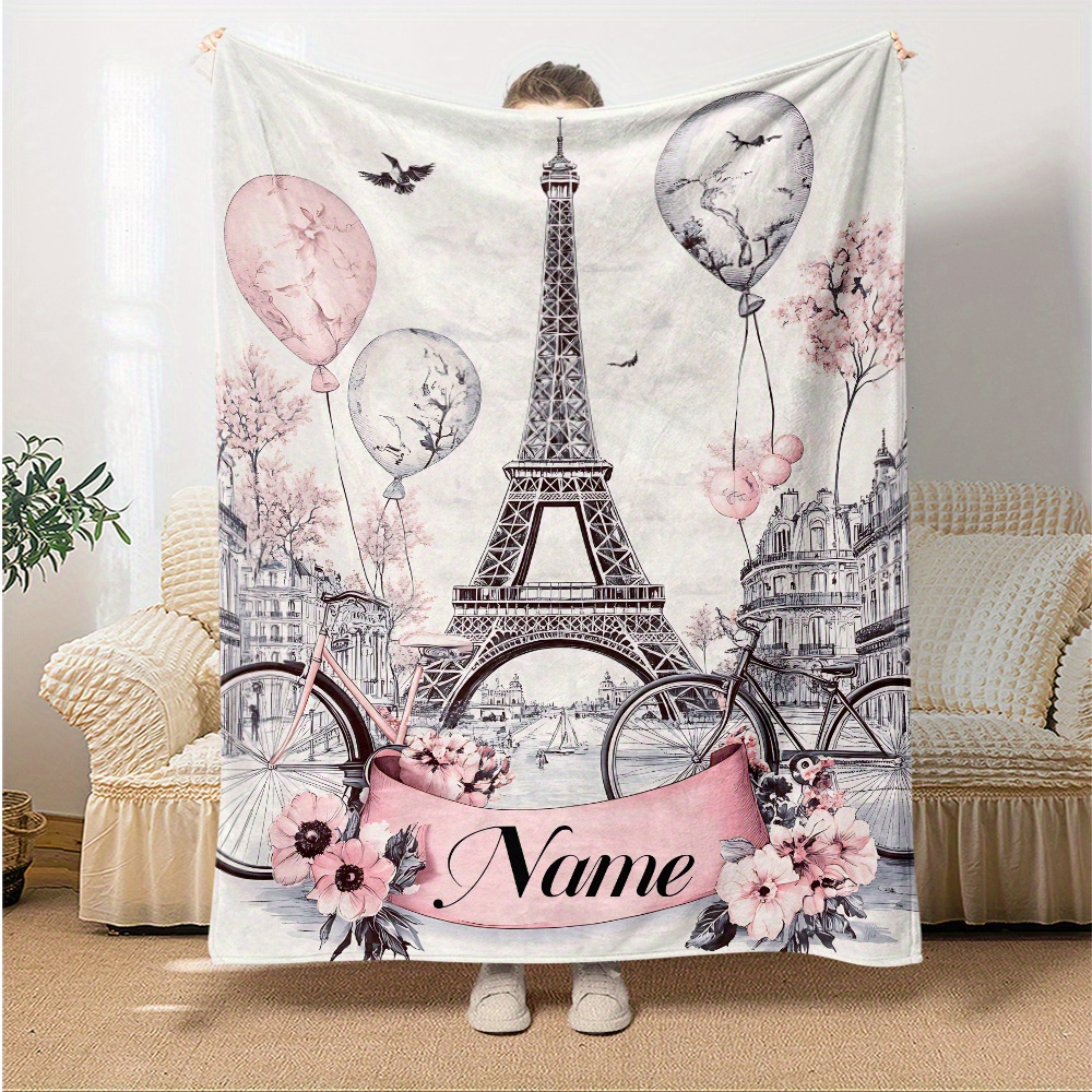 Personalized Paris Blanket Nam - Home Textiles Paris ulasan dan harga