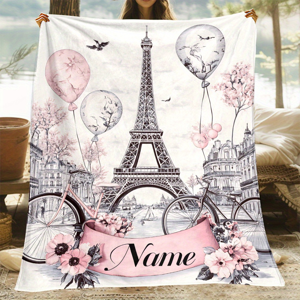 Personalized Paris Blanket Nam - Home Textiles Paris ulasan dan harga