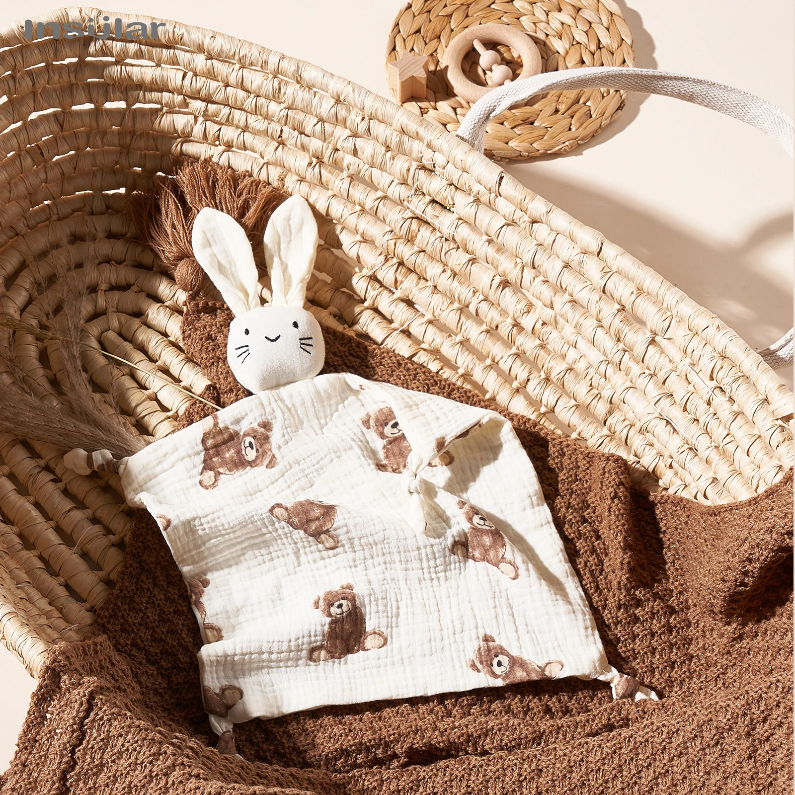 Baby Soothing Towel: Soft Rabb - Home Textiles Blanket ulasan dan harga