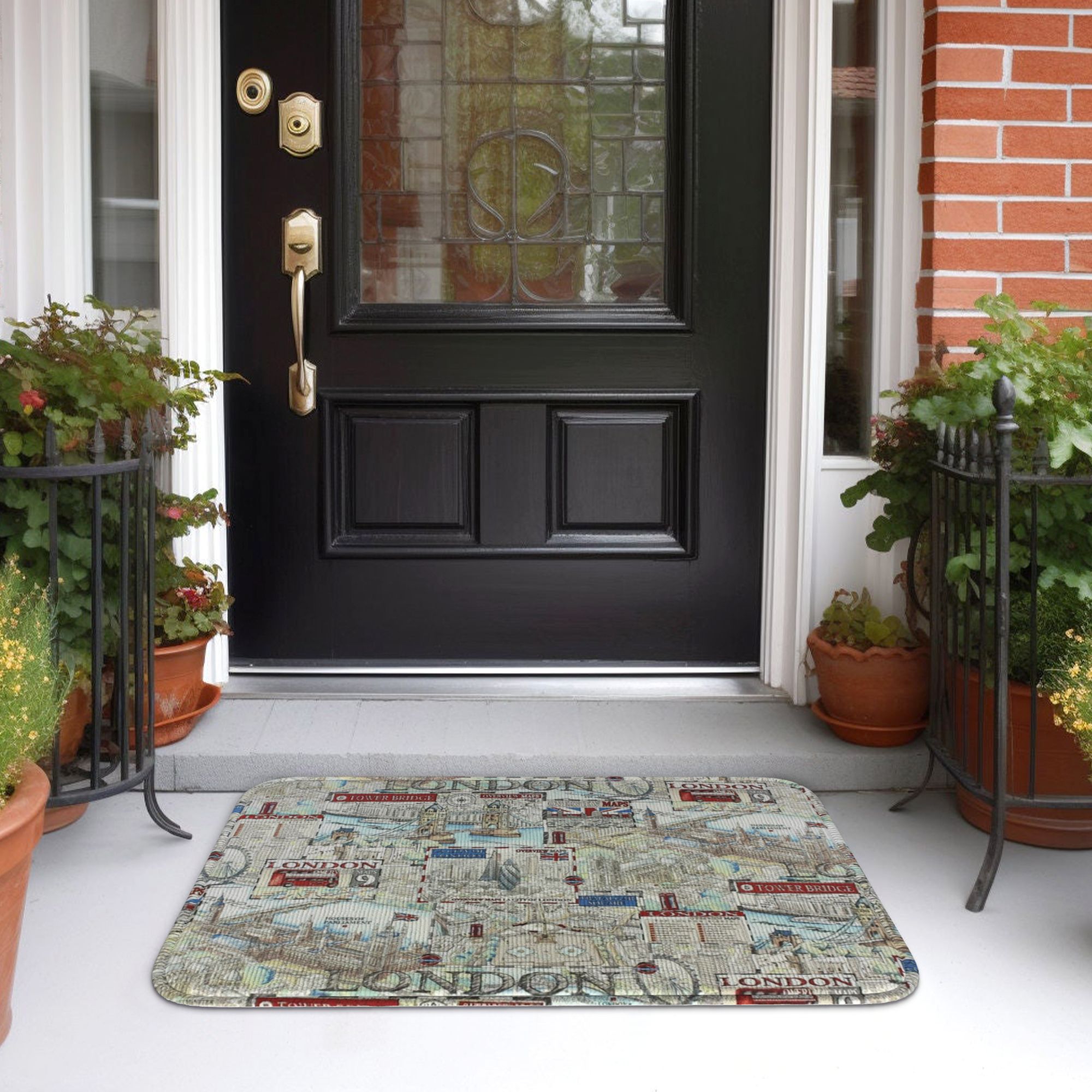 British Flag Print London Styl - Home Textiles London ulasan dan harga