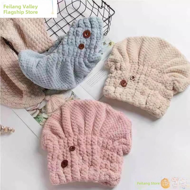 Thickened Quick-Drying Hair Ca - Home Textiles Face Towel ulasan dan harga